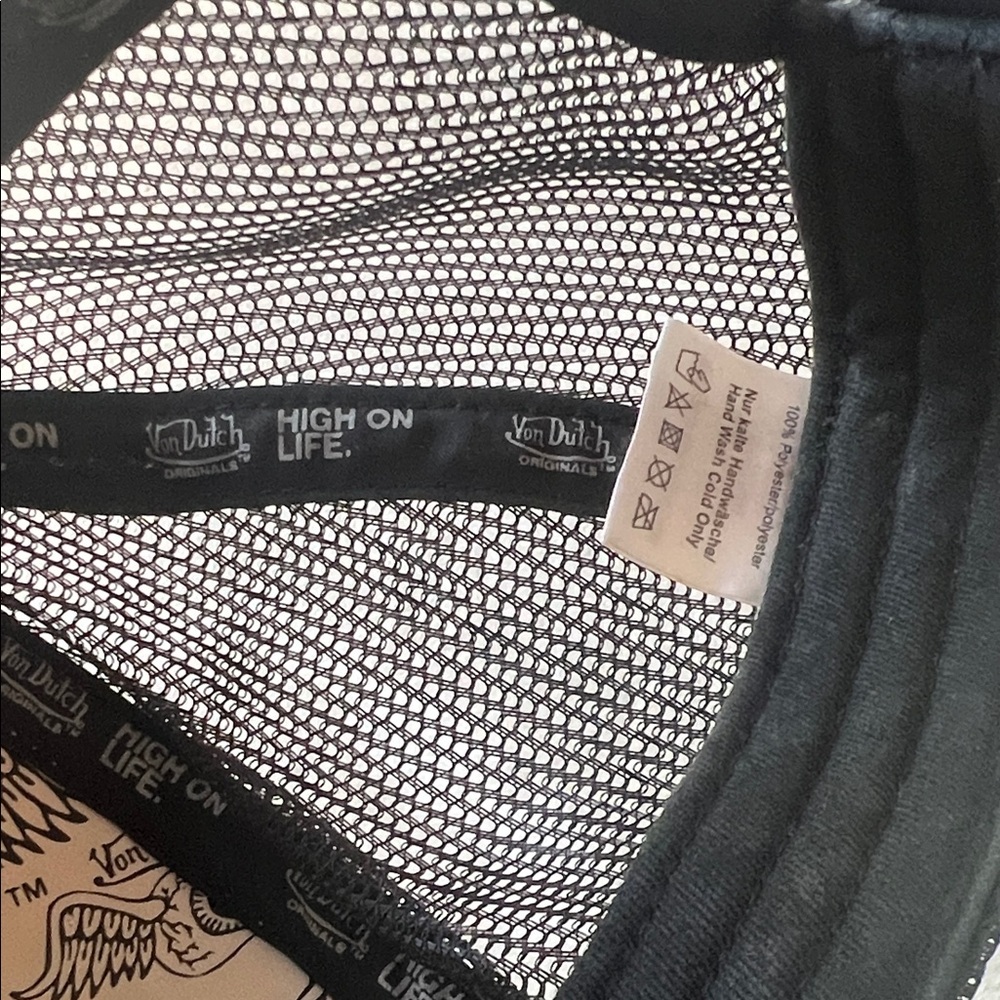 Von Dutch Black and White Logo Cap - Picture 7 of 13
